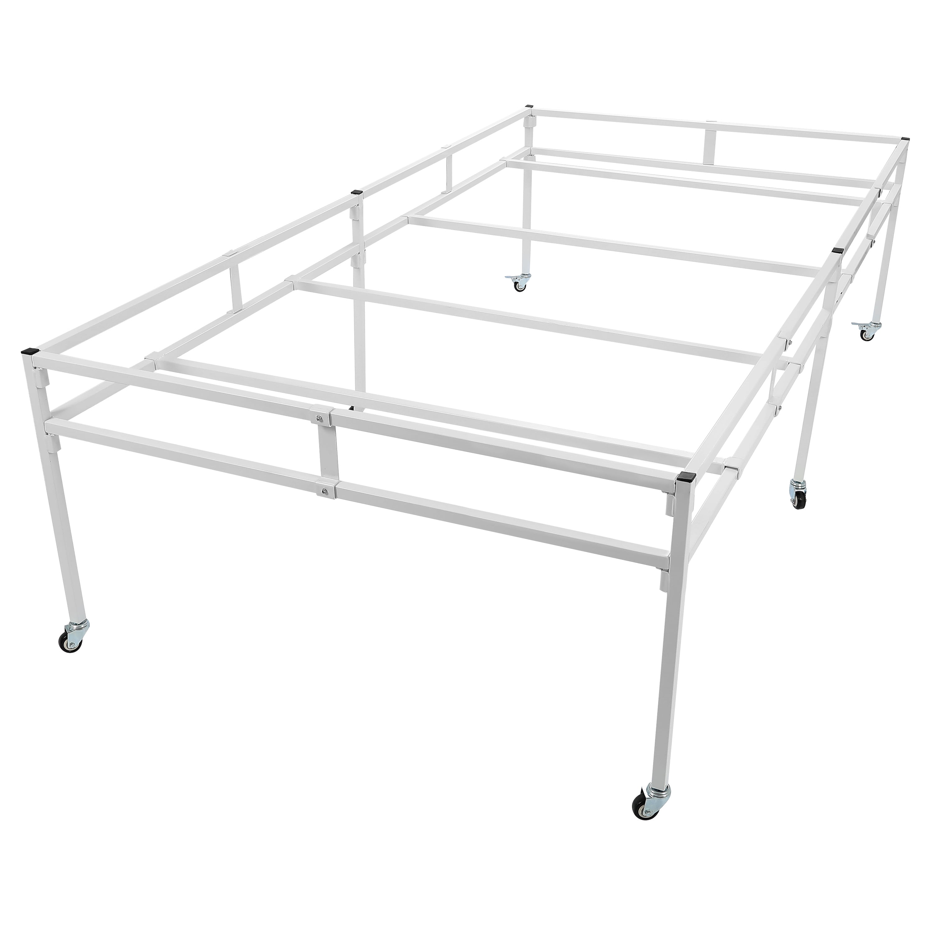 Flood Table Rack KOJEM Adjustable Hydroponic Tray Stand 4x8ft or 4x4ft, Rolling Flood ...