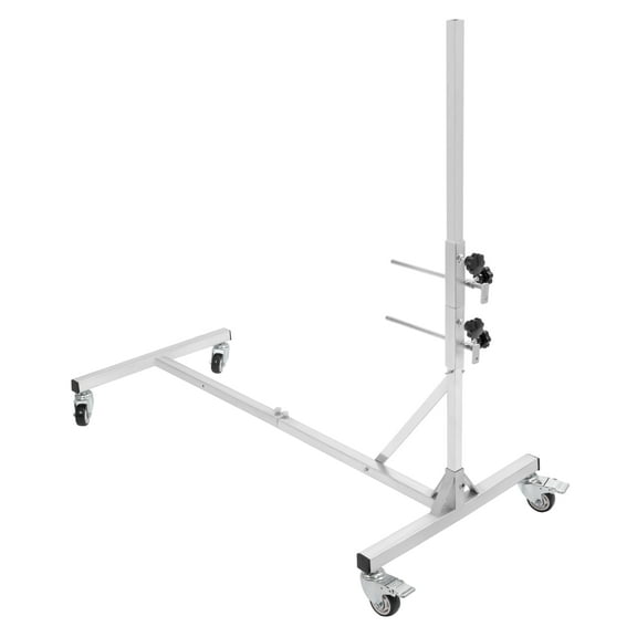 KOJEM Auto Body Door Dolly Stand w/ Sliders & Hooks Paint Repair Fender Panel Holder Aluminum w/ Wheels