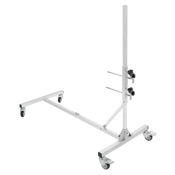 KOJEM Auto Body Door Dolly Stand w/ Sliders & Hooks Paint Repair Fender Panel Holder Aluminum w/ Wheels