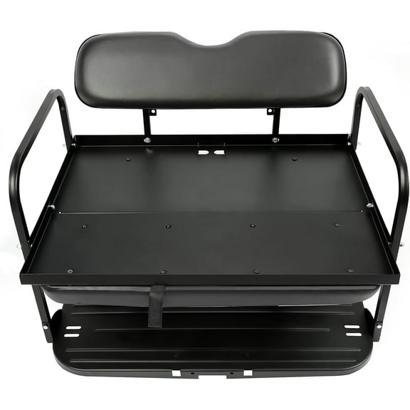 KOJEM Back Seat Compatible with 2007-2016 Yamaha Drive G29 Golf Cart Folding down Rear Seat Black