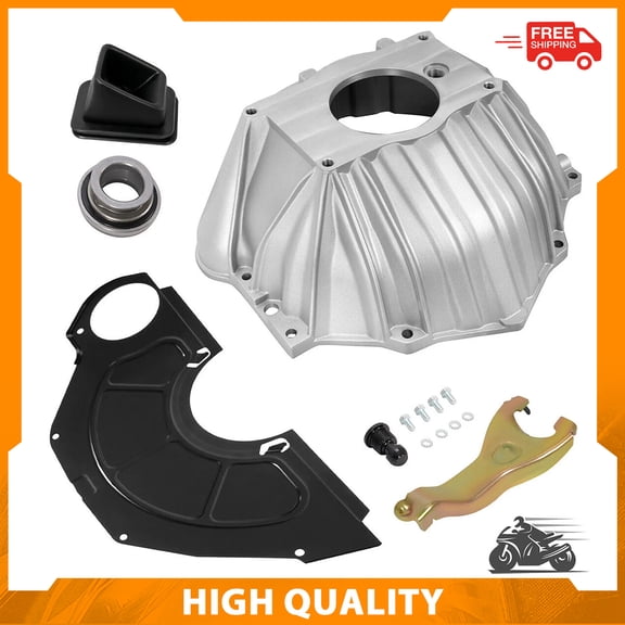 KOJEM Bell Housing Kit 3899621 Fit for 1959-1988 Chevy Camaro with 11" Clutch Fork, Throwout Bearing, Inspection Cover, Chevelle Malibu Impala Caprice Corvette