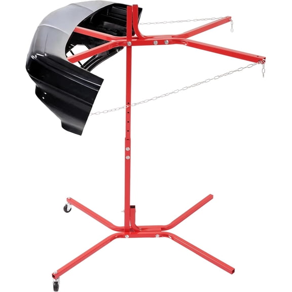 KOJEM Bumper Storage Rack Painted Rack Bumper Tree Bumper Stand Holder Heavy Duty Red Steel owder Coated