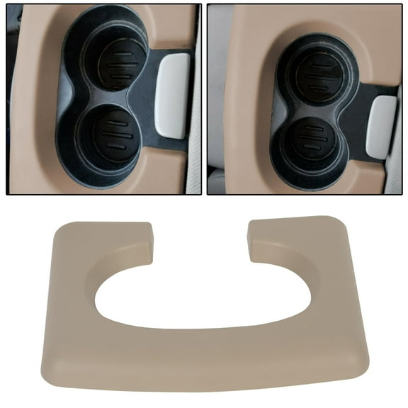 KOJEM Center Console Cup Holder Armrest Pad for 2004-2014 Ford F150 Tan
