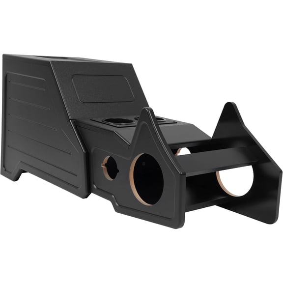 KOJEM Center Console Subwoofer Box Compatible with 2003-2006 Silverado Sierra That Comes with Standard Black MDF Plastic ABS