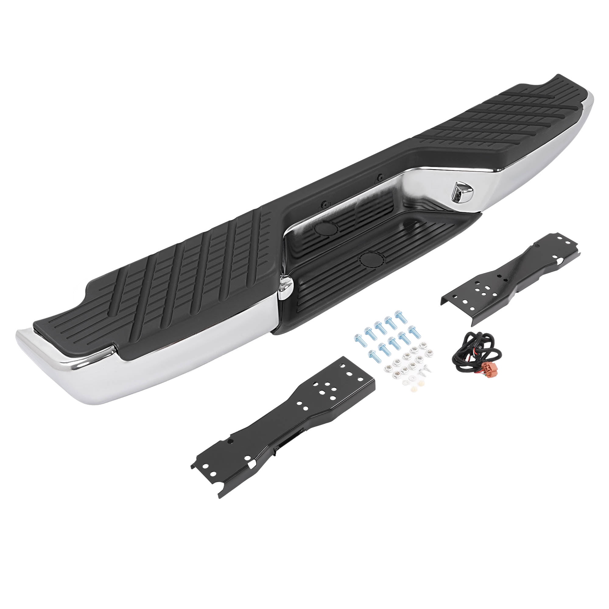 KOJEM Complete Rear Step Bumper Assembly, Fit for 1998-2004 Nissan