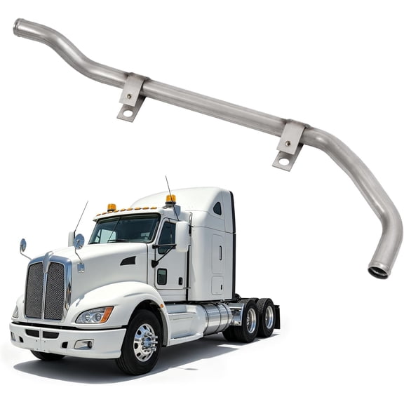 KOJEM Coolant Tube Compatible with Kenworth T660 C13 C15 Engine Replacement for V88-1072 Silvery 409 Stainless Steel