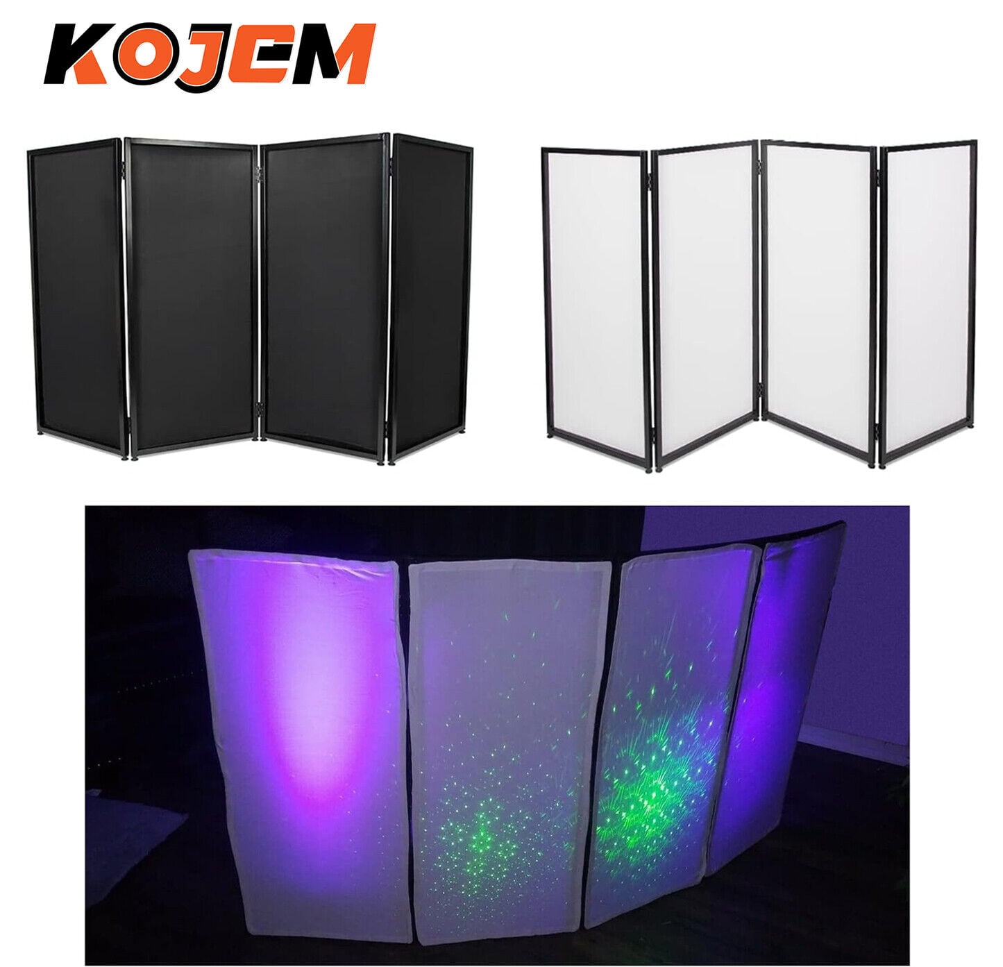 Kojem Dj Foldable Facade Portable Event Booth Panels With Black+white 