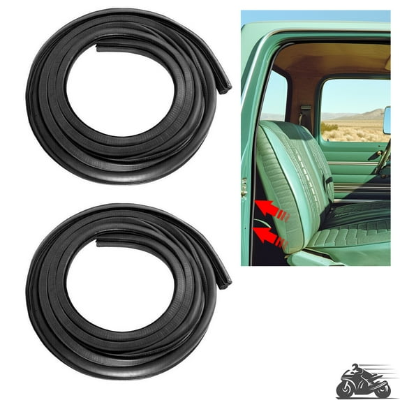 KOJEM Door Seals Rubber Weatherstrip Fit for 1973-1979 Ford Bronco F100 F150 F250 F350 1974 1975 1976 1977 1978