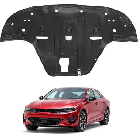 KOJEM Engine Splash Shield Compatible with 2021-2024 Kia K5 Replacement for 29110L3000 Black Plastic PE