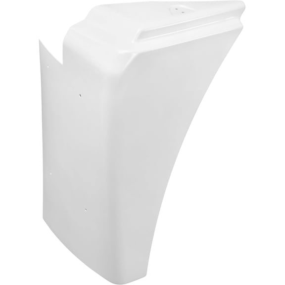 KOJEM Fender Extension Compatible with 1989-2009 Freightliner FLD120 Replacement for 23-37670-001 White - Right Passenger Side