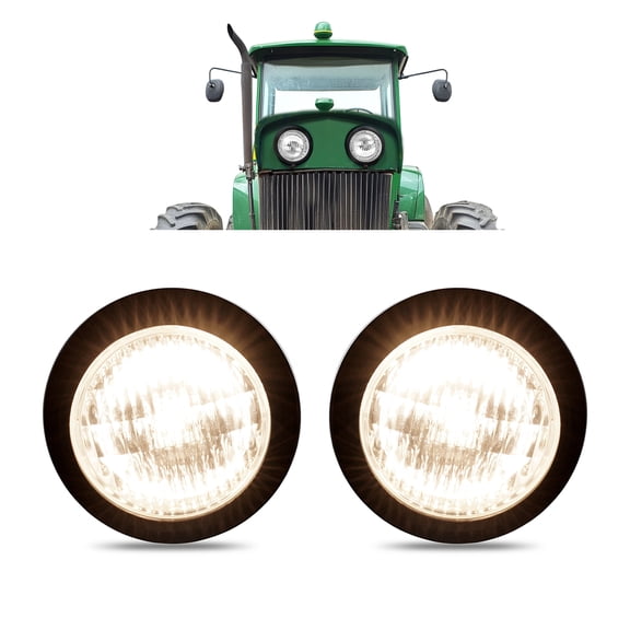 KOJEM Fender Lights Compatible with John Deere 1020 1520 1530 2010 2020 2030 3010 3020 4000 4010 4020 5010 5020 6030 Replacement for 388945R1 Tractor Headlight Pair