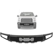 KOJEM Front Bumper Assembly Compatible with 2015-2017 Ford F150 Pickup Except Raptor Model Steel & Plastic Powder Coated & Painted Gray W/Fog Light