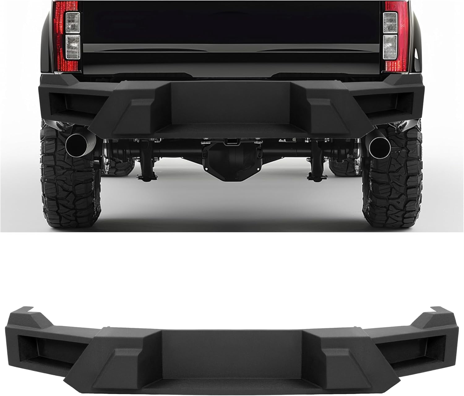 KOJEM Front Bumper Assembly Compatible with 2017-2019 Ford F250 F-250 Steel Powder Coated Black