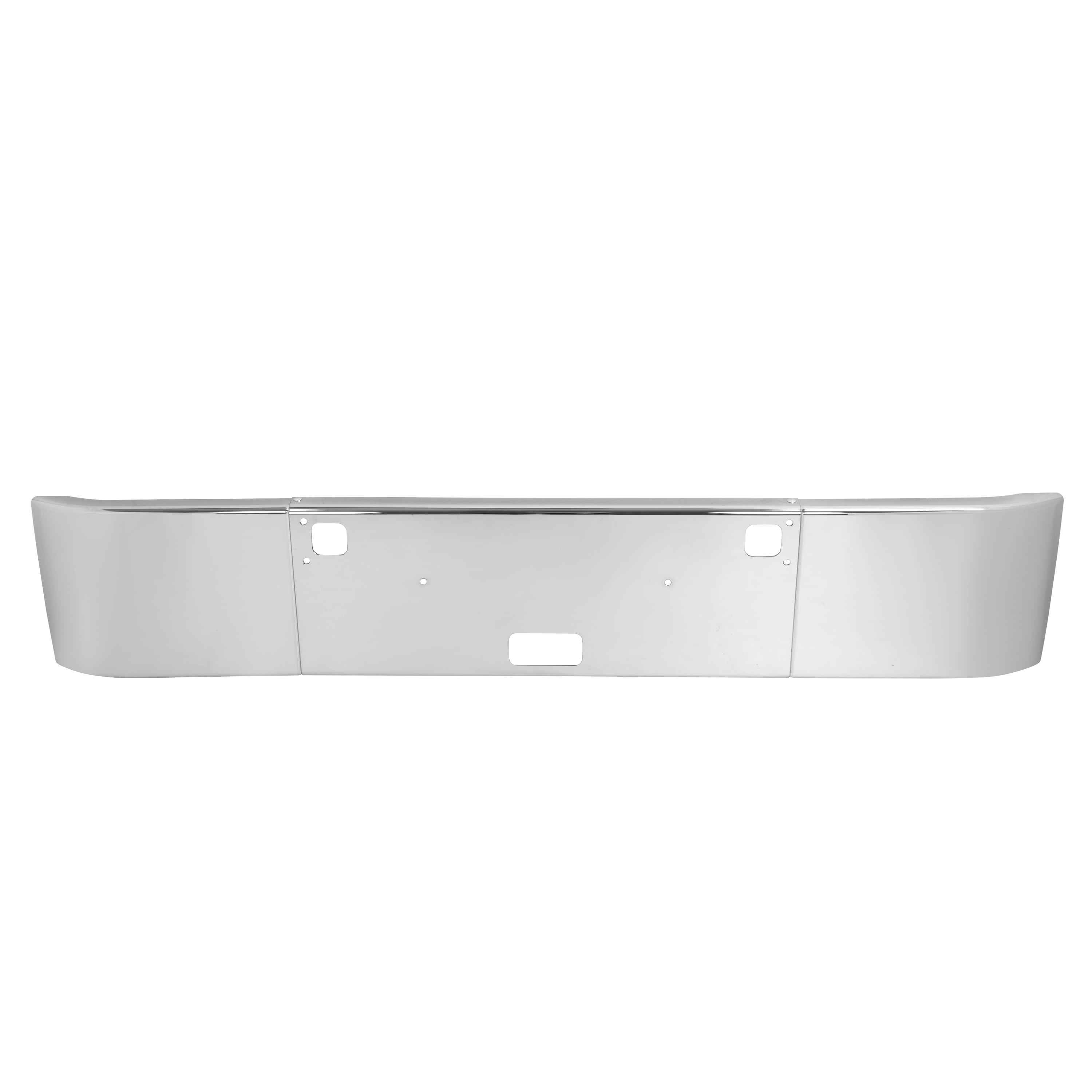 KOJEM Front Bumper Compatible with 1982+ Kenworth W900B / W900L Steel Chrome Silvery