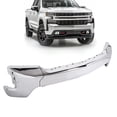 thumbnail image 2 of NEW Front Bumper Face Bar Primered Steel Fits 2019-2022 Chevy Silverado 1500 (Split Style) 2 of 4