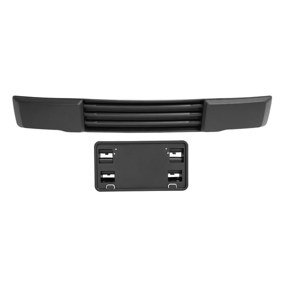 KOJEM Front Bumper Trim & License Plate Fit For 2015 2016 2017 Ford F150