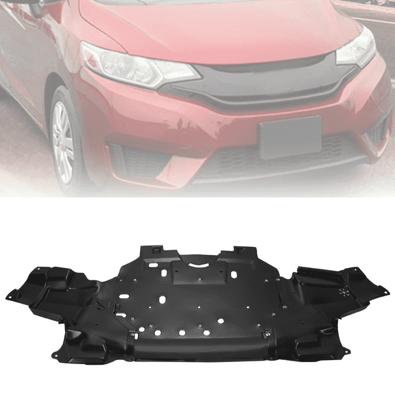 KOJEM Front Engine Splash Shield for 2015-2020 Honda Fit DX LX EX EX-L SE 2016 2017 2018 2019 Replacement for HO1228147 74110T5RA00