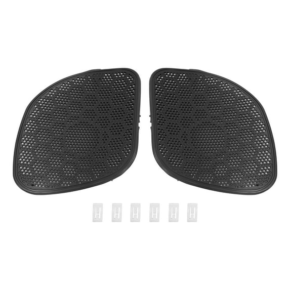 KOJEM Front Fairing Speaker Grille Covers Compatible with 2015-2024 Harley Davidson Road Glide/CVO Road Glide Black Speaker Mesh Cover