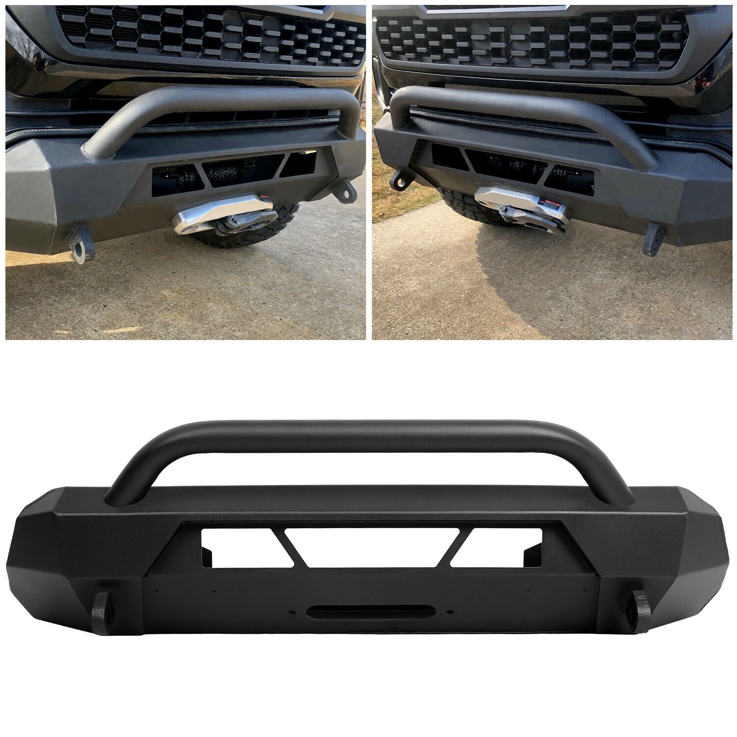 KOJEM Front Winch Bumper for 20162021 Toyota 4x4 Offroad Front