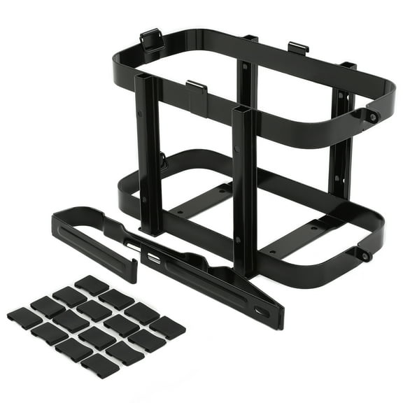 KOJEM Gas Can Holder for 5 Gallon Steel Jerry , Can Fuel Tank Petrol Diesel Storage Can Holder, Black Electrophoresis - Securely Transport Your Fuel with Ease