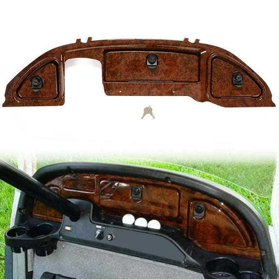 KOJEM Golf Cart Dash Panel for 2008.5-Up Club Car Precedent Tempo Onward Carbon Fiber Printing Wood Grain