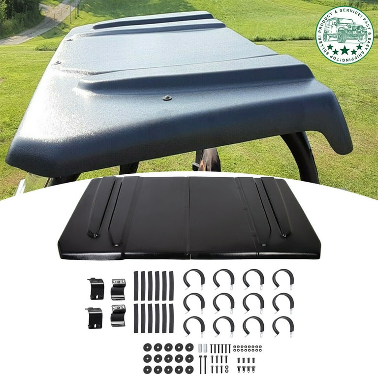 KOJEM Black Plastic Hard Top for JD Gator 625/825i, Kawasaki MULE
