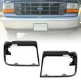 thumbnail image 1 of KOJEM Headlights Bezel Pair Fit for 1992-1996 Bronco/1992-1997 Ford F150 F250 F350 Left & Right Headlight Door Trim LH & RH Set, 1 of 11