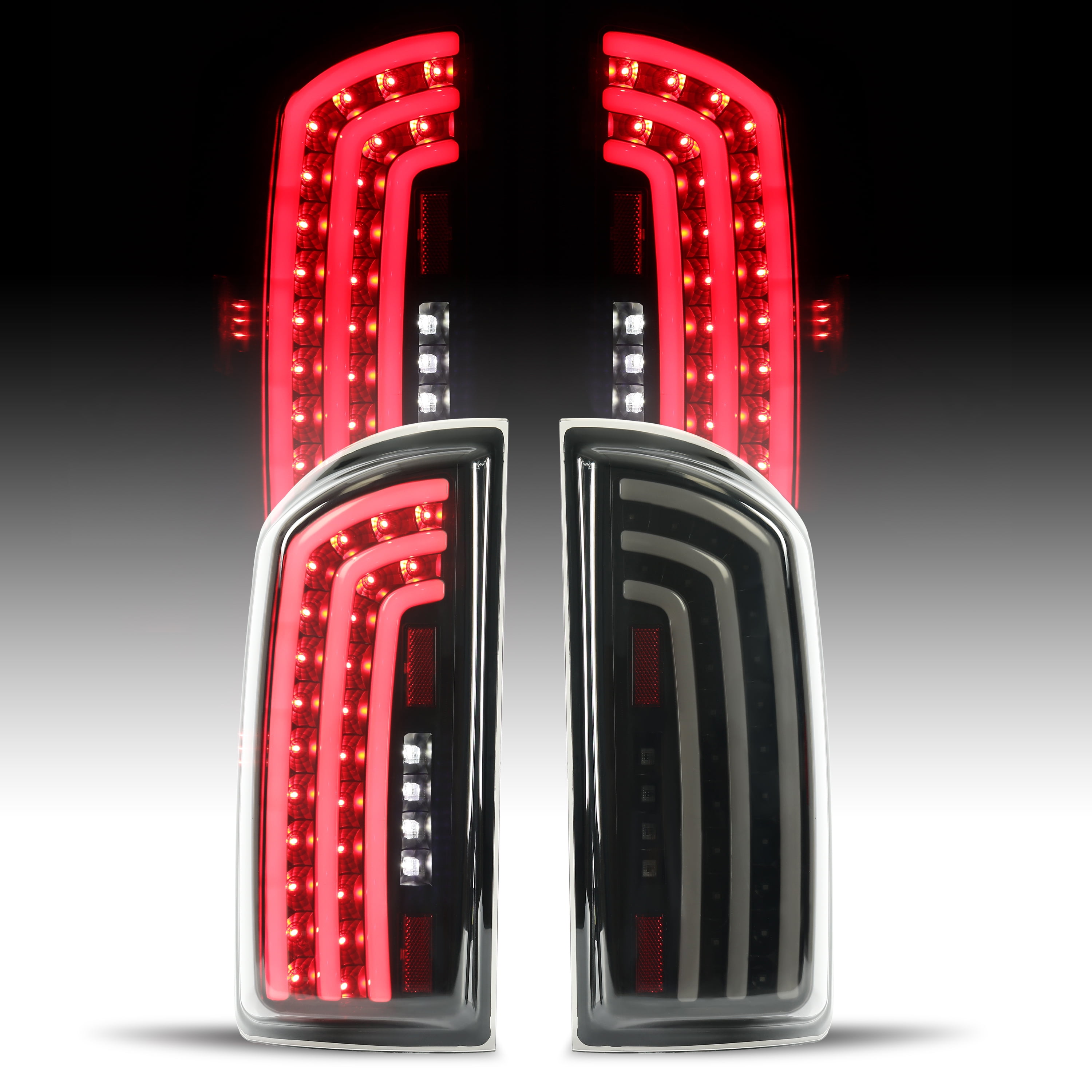 KOJEM LED Tail Light for 07 08 Dodge Ram 1500 07 08 09 Dodge Ram 2500 3500 Pair Taillight Smoke Lens