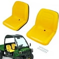thumbnail image 1 of KOJEM Pair High Back Seats Compatible with John Deere Gator XUV 850D 620I TX 4X2 Turf TX 4X2 4X2 HPX F735 F725 F710 GX355 GX345 Replacement for VG11696 Yellow, 1 of 10