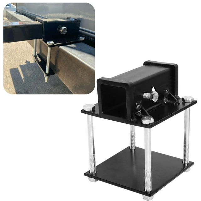 KOJEM RV Bumper Receiver Adapter 2" Trailer Hitch Square Bumper Mount