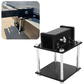 KOJEM RV Bumper Receiver Adapter 2" Trailer Hitch Square Bumper Mount Bike Rack Cargo