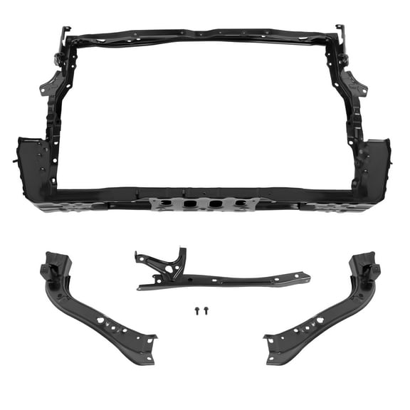 KOJEM Radiator Support Compatible with 2012-2014 Toyota Camry Replacement for TO1225305 5321006281 Front Radiator Core Support Assembly Primed Black Steel Electrophoresis