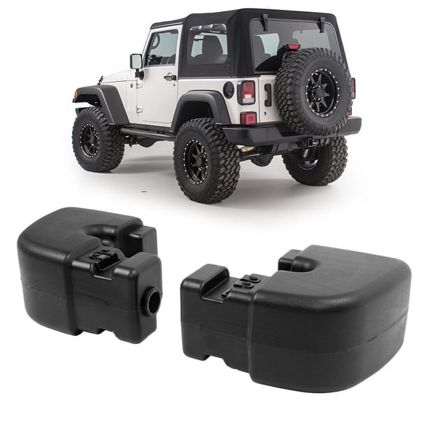 KOJEM Rear Bumper End Cap Set For 1997-2006 Jeep Wrangler TJ