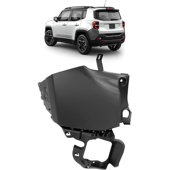 KOJEM Rear Bumper Face Bar End Extension Compatible with 2015-2023 Jeep Renegade Replacement for 6SC03TZZAA CH1117103 Rear Upper Passenger Right Side