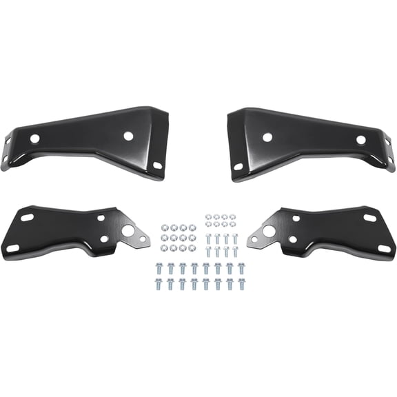 KOJEM Rear Bumper Inner&Outer Bracket Compatible with 1988-2000 Chevy Chevrolet GMC C/K 1500 2500 3500 Fleetside/Styleside GM1166106 GM1167106 GM1166111 GM1167111
