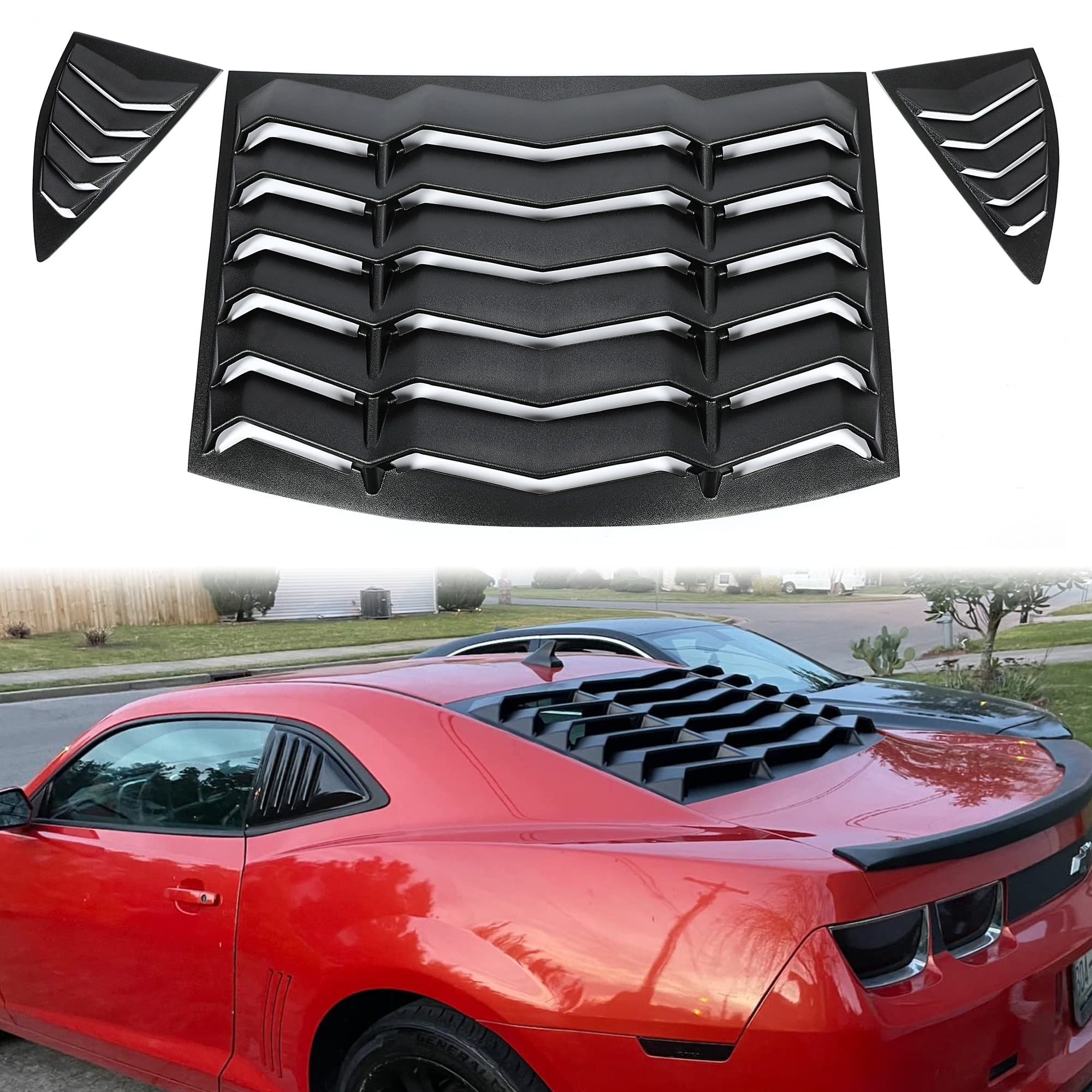 2018 camaro 2024 rear window louvers