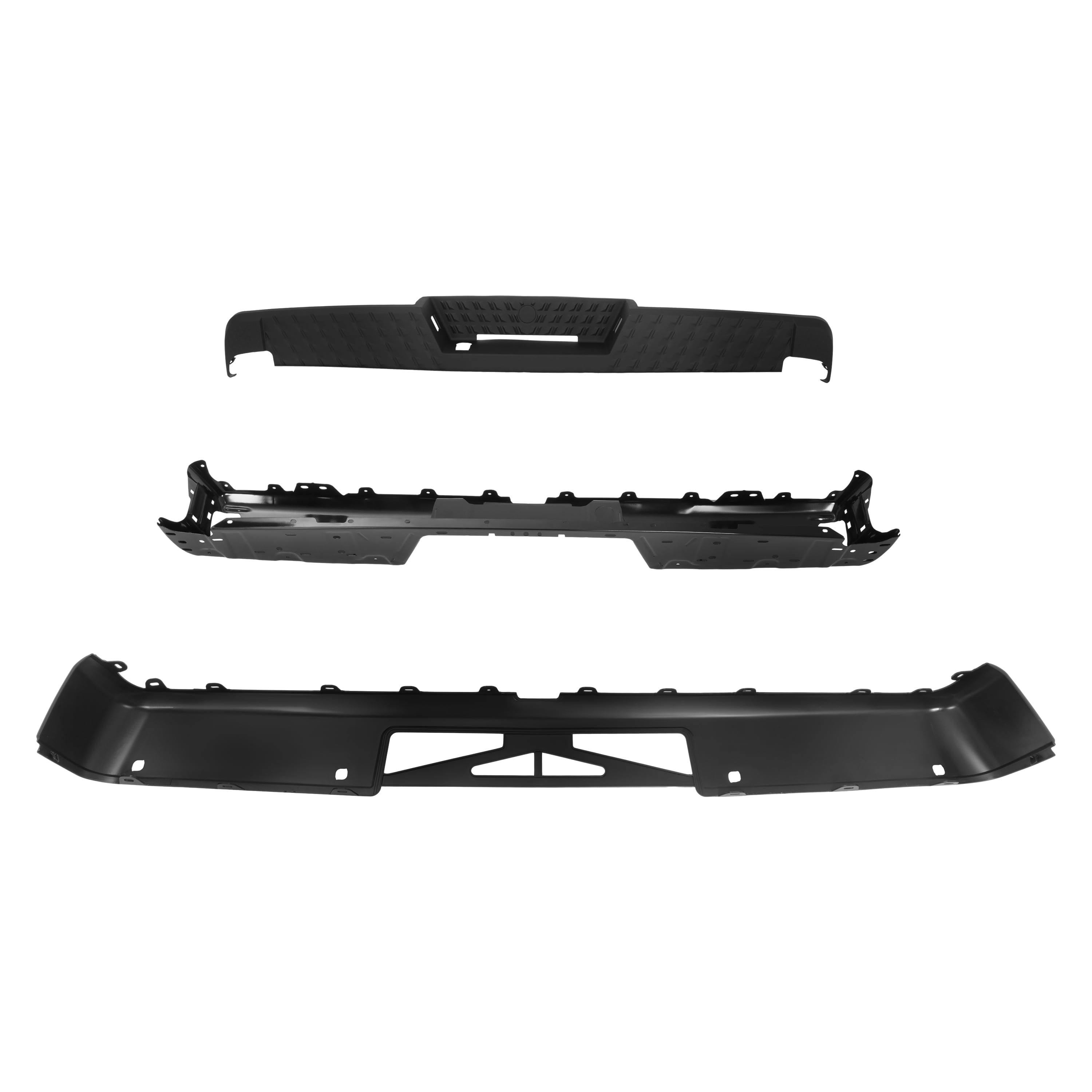 Chrome Rear Step Bumper For 1996-1998 Toyota 4Runner - Steel, Direct Replacement OEM# 5210535130
