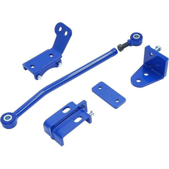 KOJEM Rear Trac Bar Compatible with Ford F53 V10 16-19.5K GVWR SS400 Adjustable Powder Coated Steel Blue Track Bar