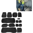thumbnail image 1 of KOJEM Seat Covers Replacements for 2013-2018 14 15 16 17 Dodge Ram Crew Cab 1500/2500/3500 Artificial Leather Black, 1 of 9