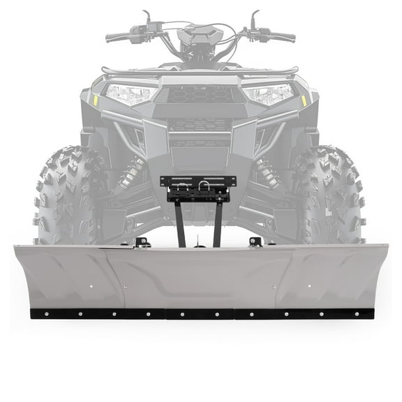 KOJEM Snow Plow Blade Switchblade Adjustable 48" to 60" ATV Steel Powder Coated Gray & Black