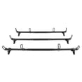 thumbnail image 1 of KOJEM Steel 3 Bars Van Roof Rack,750LBS Cargo Ladder Rack Compatible with Nissan NV Cargo Van High Roof Adjustable Length 65" Height 11" Not for NV200 Black, 1 of 9