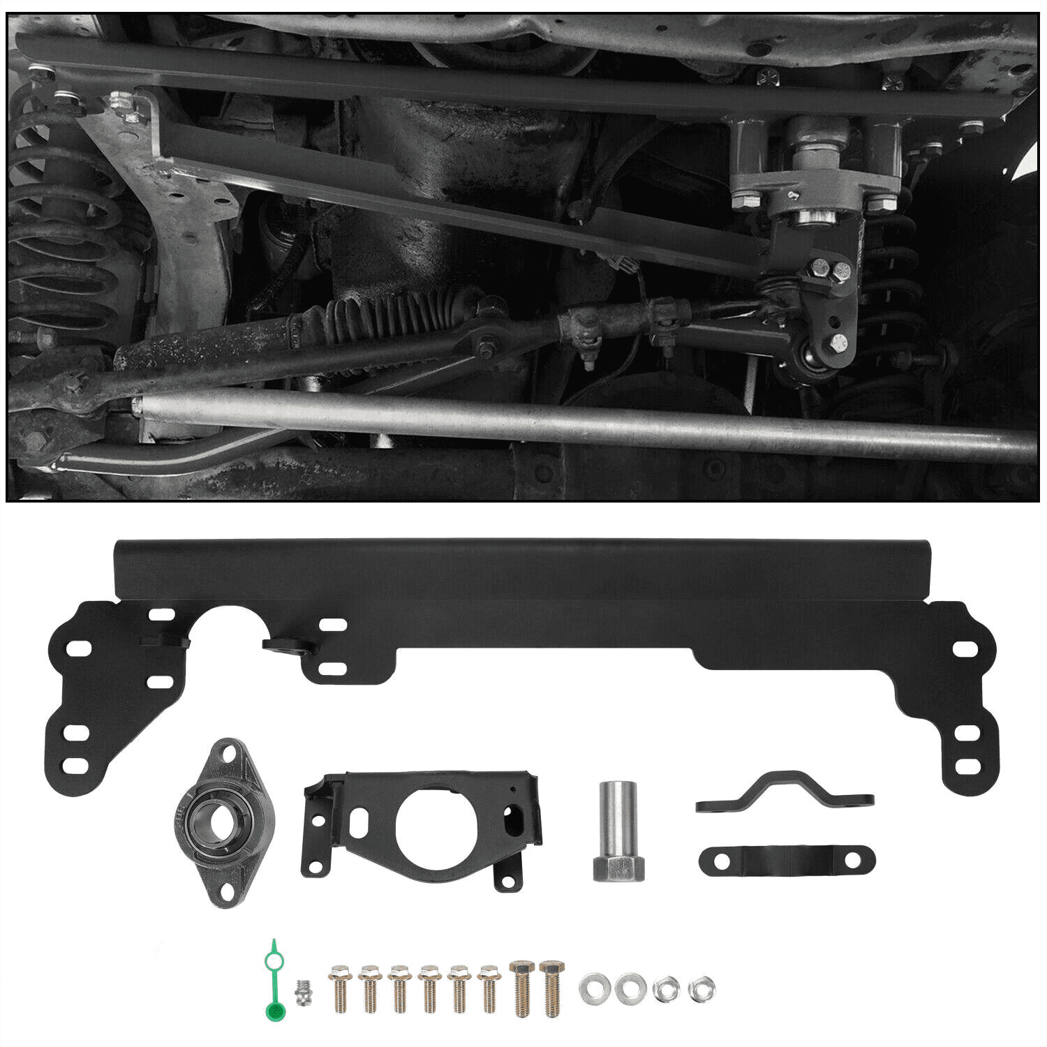 JISON.ページ KOJEM Steering Box Brace for 1984-2001 Cherokee XJ Steel W