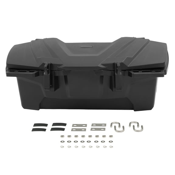 KOJEM Storage Box Compatible with Grizzly 660 700 90 YFM700 KODIAK 700 450 Polaris Kawasaki Fourtrax Rear Rack Cargo Box 0.75"-1" Round Tubular Rack Replace For 2883258
