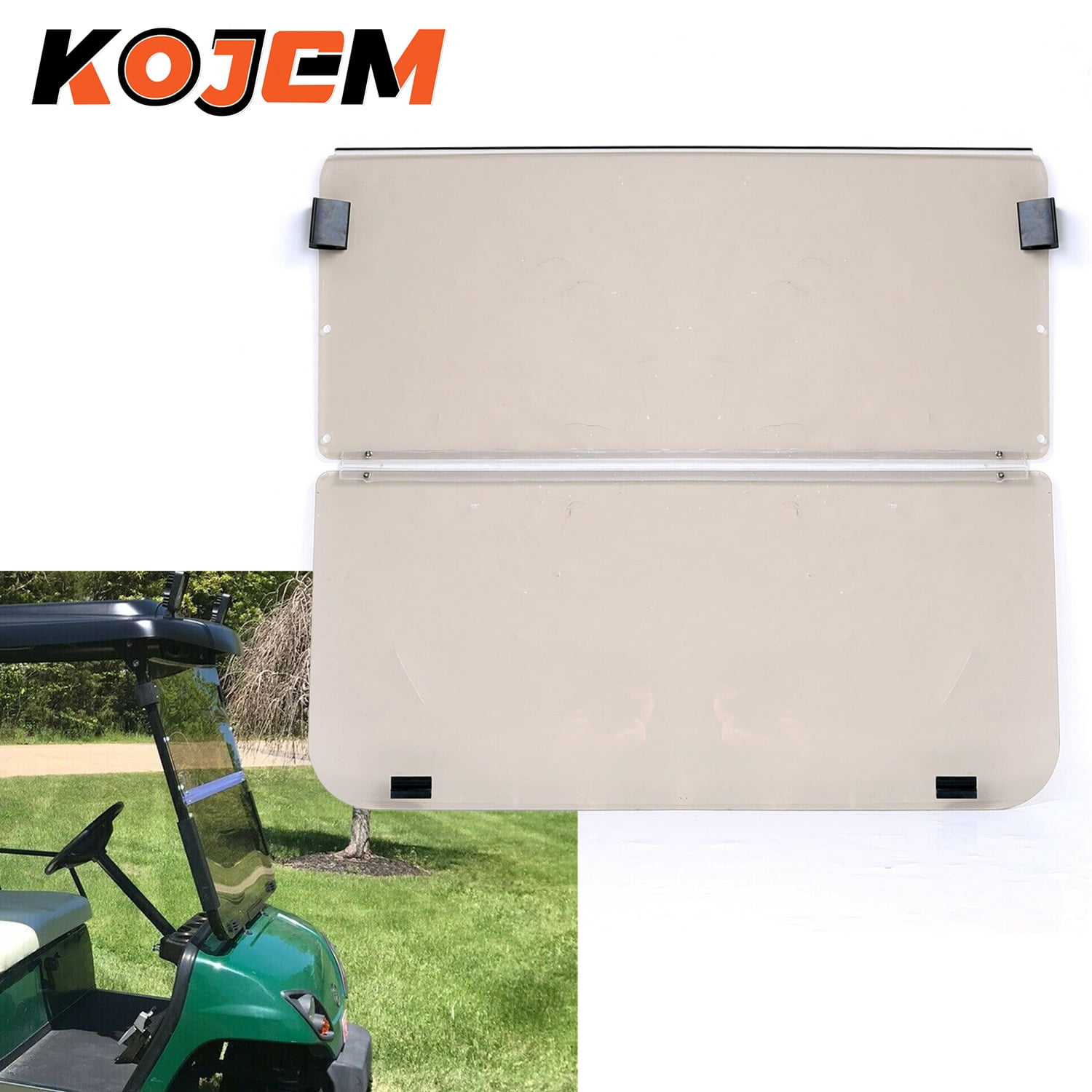 KOJEM Tinted Windshield for 20032006 Yamaha G22 Models Tinted Windshield Folding Style Gas