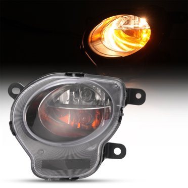 DTMOTO Front Driver Side LED DRL Parking Light For Jeep Cherokee 2014-2018 – White LED With Clear Lens & Chrome Housing