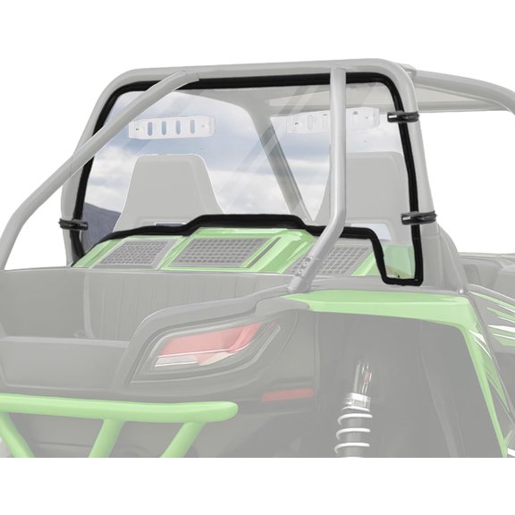 KOJEM UTV Rear Windshield Compatible with 2012-2019 Arctic Cat Wildcat All-Weather Protection Windscreen Plastic Clear