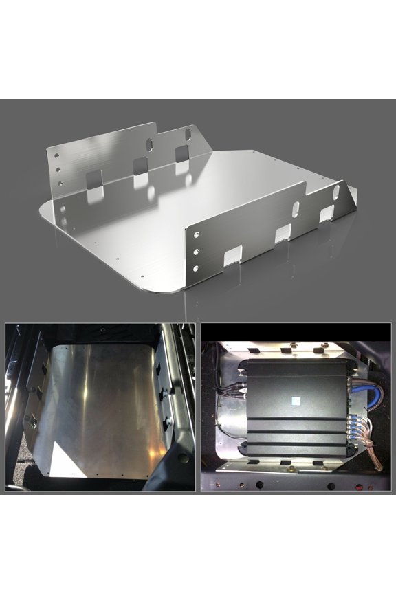 Under Seat Mounting Bracket forJeep Wrangler 2007-2018 JK Unlimited/ 2007-2010 JK Aluminum Bracket Plate Holder Carrier