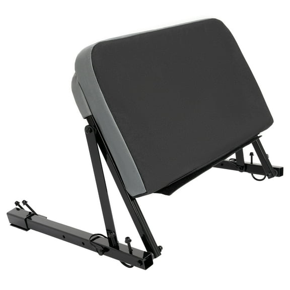 KOJEM Universal ATV Backrest 2 Thick Cushion Adjustable Seat Back Positions Heavy-Duty Steel Seat Frame