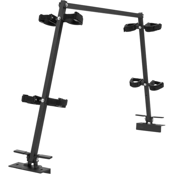 KOJEM Universal UTV Sporting Clays Gun Rack Compatible with Polaris Ranger General Pioneer Golf Cart Cargo Bed Gun Holder Mount W/4 Tools Rack Aluminium Powder Coated Black