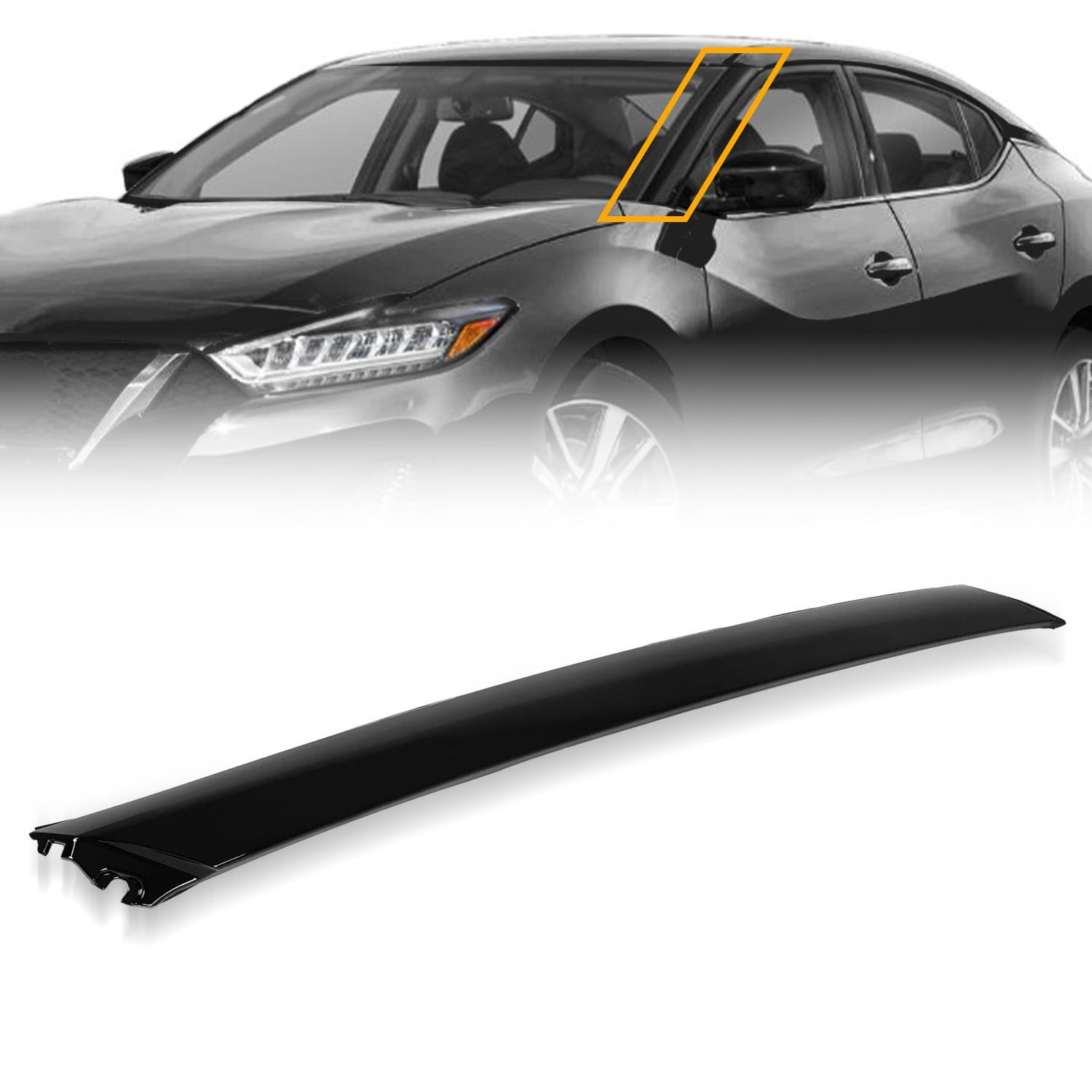 Xtevu Windshield Pillar Trim、Molding Set、Front Left Right Right